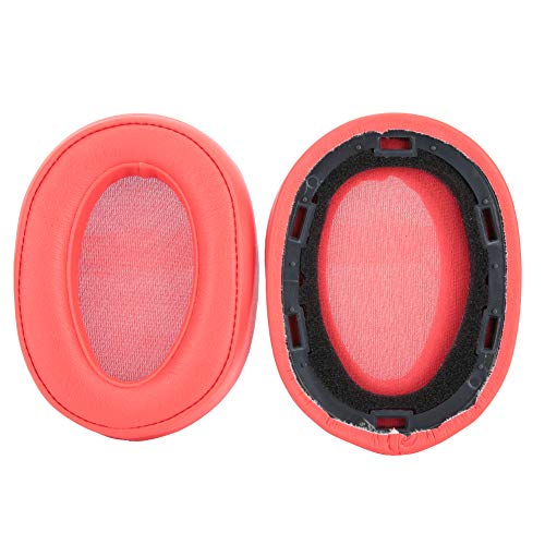 Soft Replacement Earpads Ohrpolster Headset Cover Case Passend für MDR-100ABN WH-H900N Kopfhörer Rot von Hakeeta