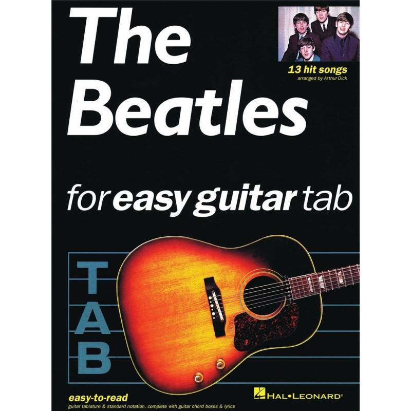 Hal Leonard The Beatles for Easy Guitar Tab Guitar Songbook von Hal Leonard