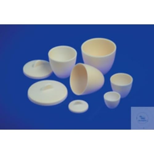Haldenwanger Modell Alsint 99.7 Oxidkeramik Konisch Tiegel, Breite Form, 2B Größe, 60 ml Kapazität, 54 mm Oberer Durchmesser, 24 mm Unterer Durchmesser, 50 mm Höhe von Haldenwanger
