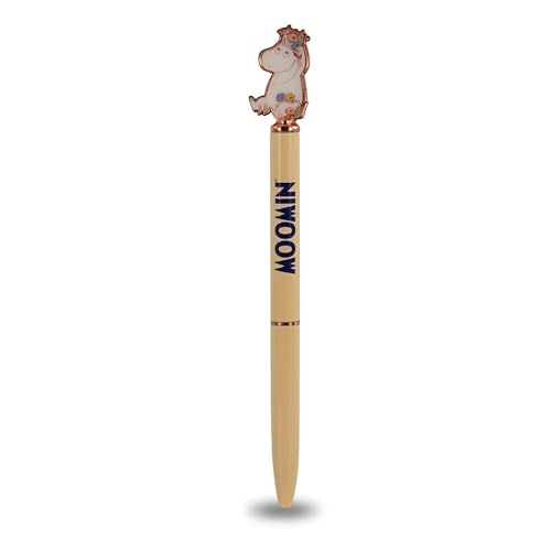 Half Moon Bay Moomin Snorkmaiden Tintenschreiber, 15,2 cm, goldgelb, FSC-Papier, 2D-Topper, Schreibtinte, Stift von Half Moon Bay