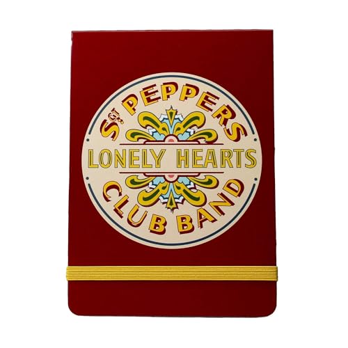 Half Moon Bay The Beatles Sgt. Pepper Mini-Notizbuch | kleine Notizbücher im Taschenformat | The Beatles Merchandise & The Beatles Geschenke | Kleine Notizblöcke & Taschennotizbuch | Musikgeschenke von Half Moon Bay