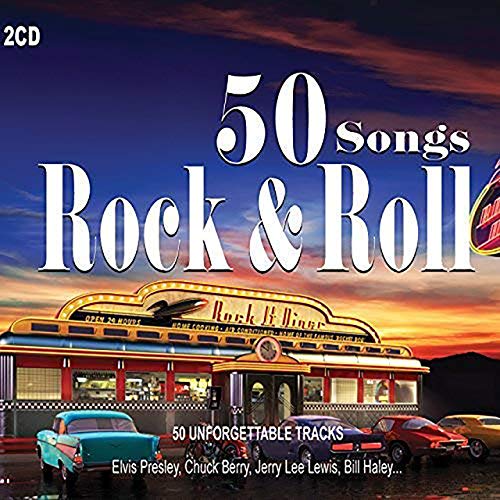 2 CD 50 Canzoni Rock and Roll. 50 Hits Originali di Chuck Berry, Elvis Presley, Jarry Lee Lewis, Fats Domino von Halidon Srl