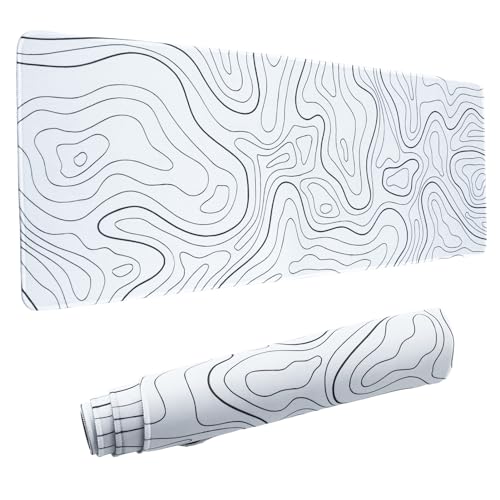 Mauspad XXL Erweiterte Große Maus Pad,Gaming Mouse Schreibtisch Pad, 31.5x11.8inch Lange Tastatur Matte Mousepad 3mm Rutschfester Basis und genähter Rand,Schwarze Karte,Extended Mauspad XXL Erweiterte Große Maus Pad,Gaming Mouse Schreibtisch Pad, 31.5x11.8inch Lange Tastatur Matte Mousepad 3mm Rutschfester Basis und genähter Rand,Schwarze Karte,Extended von Halinuia