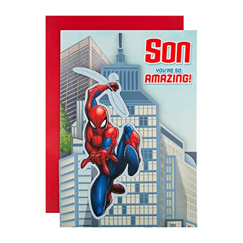 Hallmark 3D-Geburtstagskarte für Sohn – Marvel Amazing Spider-Man Design von Hallmark