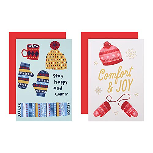 Hallmark Charity Weihnachtskarten, 2 witzige Designs, 12 Stück von Hallmark