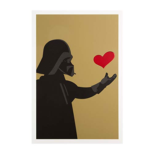 Hallmark Valentinstagskarte – Star Wars Darth Vader & Heart Design von Hallmark