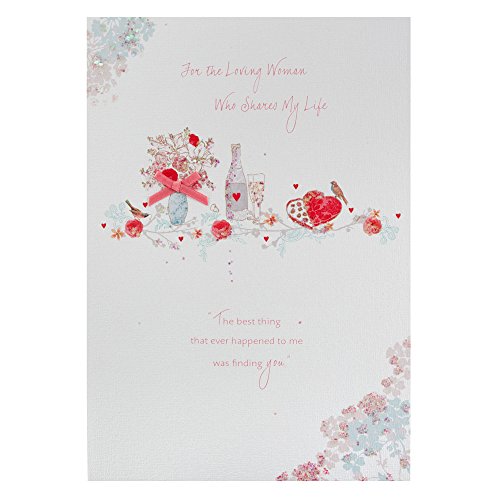 Hallmark Geburtstagskarte Motiv Frau im traditionellen mein Leben mit rosa Schleife Aufsatz Karte - Medium von Hallmark
