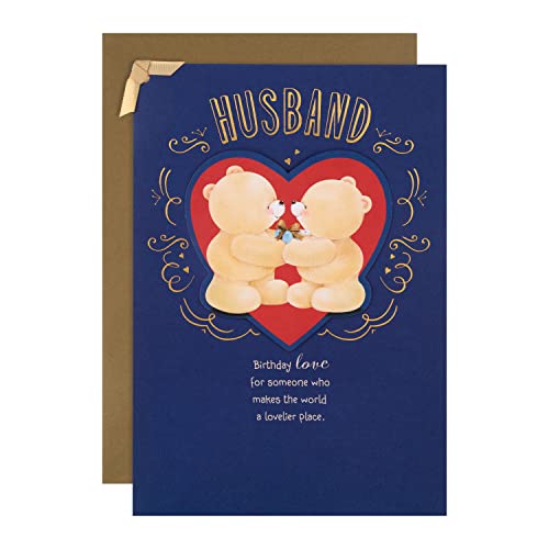 Hallmark Geburtstagskarte für Ehemann – niedliches Herz-Design mit Aufschrift ever Friends von Hallmark