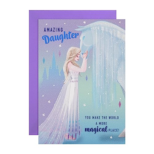 Hallmark Geburtstagskarte für Tochter – Disney Frozen Design mit Aktivität von Hallmark