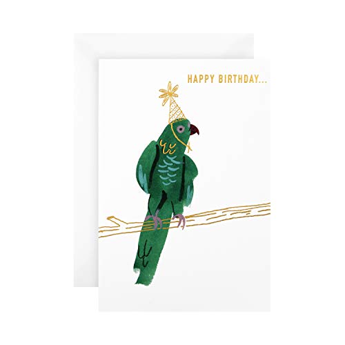 Hallmark Geburtstagskarte mit Papageien-Design "Good Mail" von Hallmark