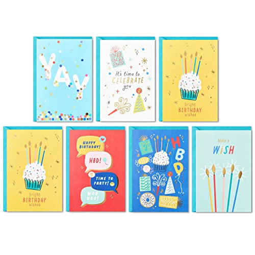 Hallmark Geburtstagskarten Sortiment, 36 Karten mit Umschlägen (Bright Birthday Wishes) von Hallmark