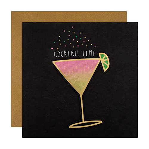 Hallmark Karte für jeden Anlass – modernes Cocktailglas-Design mit 3D-Effekt von Hallmark