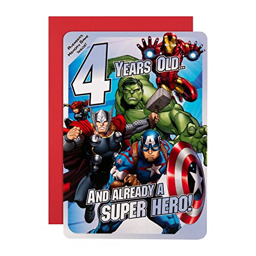 Hallmark Marvel Avengers 4. Geburtstag Karte "Memory-Spiel – Medium von Hallmark