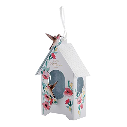 Hallmark Muttertagskarte – modernes 3D-Vogelhaus-Design, Weiß 25563057 von Hallmark