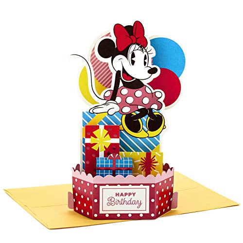 Hallmark Paper Wonder Minnie Mouse Pop-Up-Geburtstagskarte (extra süß) von Hallmark