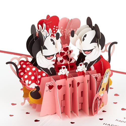 Hallmark Paper Wonder Valentinstagskarte – 3D-Disney-Micky- und Minnie-Maus-Design von Hallmark