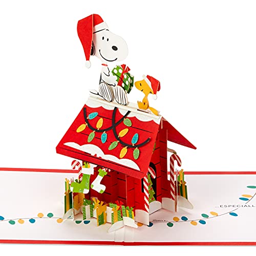Hallmark Signature Paper Wonder Pop Up Weihnachtskarte (Peanuts, Snoopy's Dog House), 1499XXH8235 von Hallmark