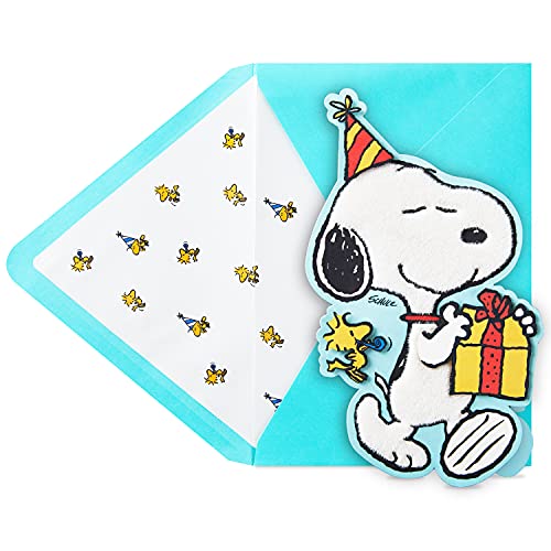 Hallmark Signature Peanuts Geburtstagskarte (Snoopy, Happiness) von Hallmark