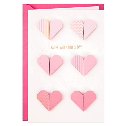 Hallmark Valentinstagskarte – Origami-Stil Herzen Design von Hallmark