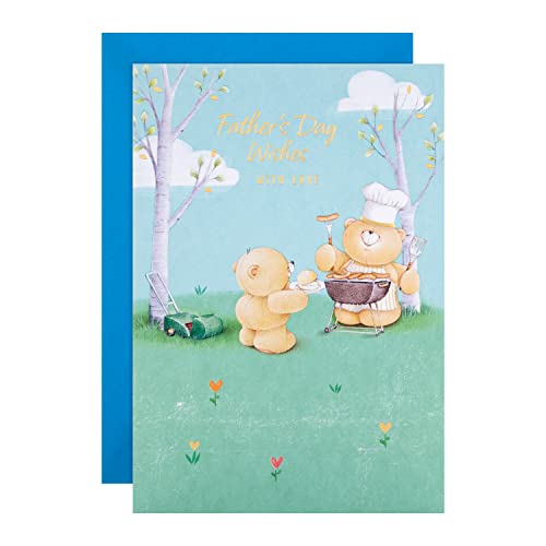 Hallmark Vatertagskarte, Forever Friends Bären, Grillen, niedlich, Vater, Stiefvater, Großvater, Blau, Grün Hallmark Vatertagskarte, Forever Friends Bären, Grillen, niedlich, Vater, Stiefvater, Großvater, Blau, Grün von Hallmark