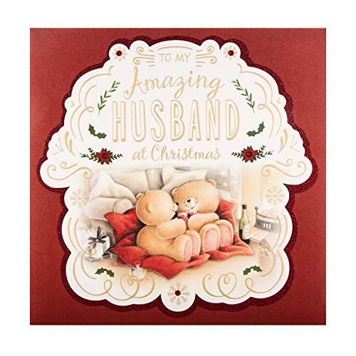 Hallmark Weihnachtskarte für Ehemann – niedliches Forever Friends-Design von Hallmark
