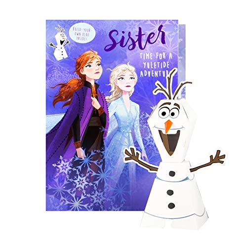 Hallmark Weihnachtskarte für Schwester – Disney Die Eiskönigin II Aktivität von Hallmark