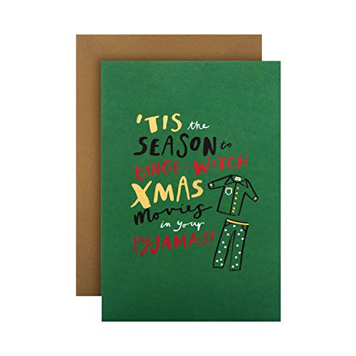 Hallmark Weihnachtskarte – lustiges Pyjama-Design von Hallmark