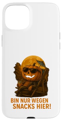 Bin nur wegen der Snacks hier Hülle für iPhone 15 Plus Bin nur wegen der Snacks hier Hülle für iPhone 15 Plus von Halloween Designs von C.B.L.