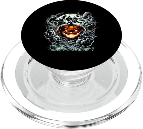 Böser Kürbis im Sturm – Explosives Halloween Design PopSockets PopGrip für MagSafe von Halloween Designs von C.B.L.