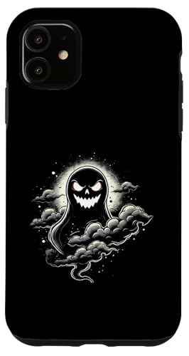 Finsterer Geist in Wolken – Gruseliges Halloween Design Hülle für iPhone 11 von Halloween Designs von C.B.L.