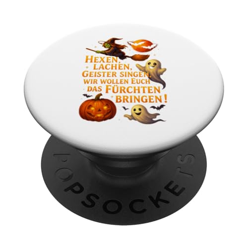 Halloween Design Hexen lachen Geister singen Fürchten PopSockets Klebender PopGrip von Halloween Designs von C.B.L.