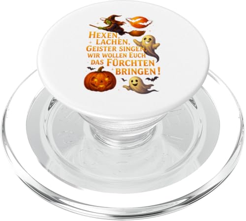 Halloween Design Hexen lachen Geister singen Fürchten PopSockets PopGrip für MagSafe von Halloween Designs von C.B.L.