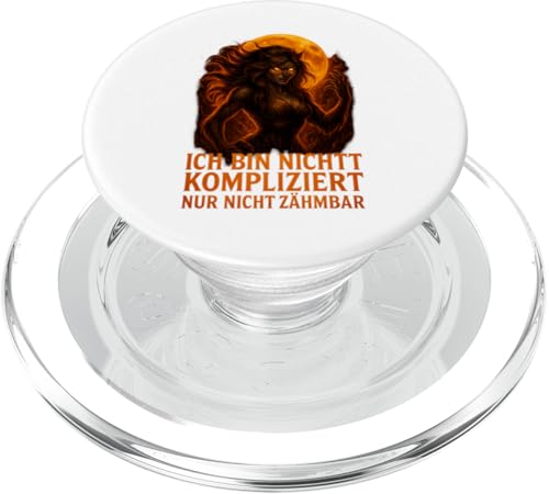Halloween Design Ich bin nicht kompliziert nur wild PopSockets PopGrip für MagSafe Halloween Design Ich bin nicht kompliziert nur wild PopSockets PopGrip für MagSafe von Halloween Designs von C.B.L.