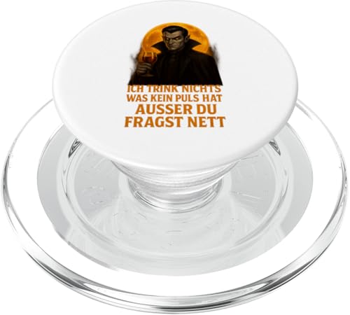 Halloween Design Ich trink nichts ohne Puls außer nett PopSockets PopGrip für MagSafe Halloween Design Ich trink nichts ohne Puls außer nett PopSockets PopGrip für MagSafe von Halloween Designs von C.B.L.