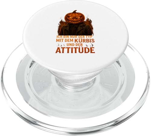 Halloween Design Typ mit Kürbis und Attitüde PopSockets PopGrip für MagSafe Halloween Design Typ mit Kürbis und Attitüde PopSockets PopGrip für MagSafe von Halloween Designs von C.B.L.