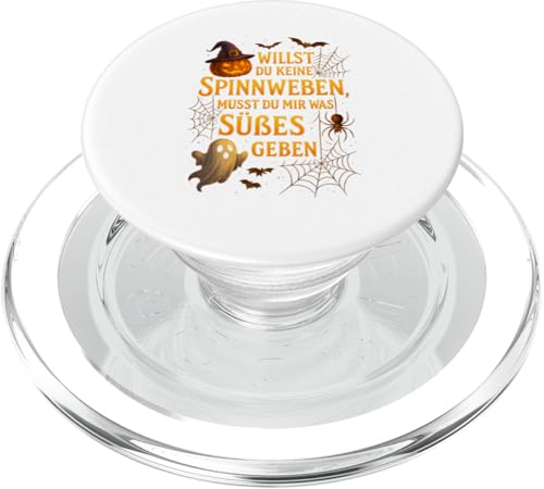 Halloween Design Willst du keine Spinnweben PopSockets PopGrip für MagSafe Halloween Design Willst du keine Spinnweben PopSockets PopGrip für MagSafe von Halloween Designs von C.B.L.