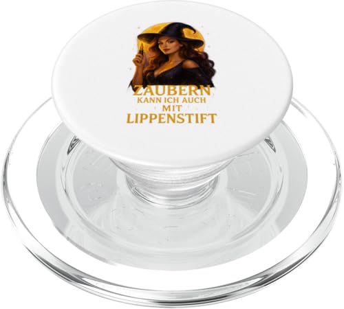 Halloween Design Zaubern kann ich auch mit Lippenstift PopSockets PopGrip für MagSafe von Halloween Designs von C.B.L.