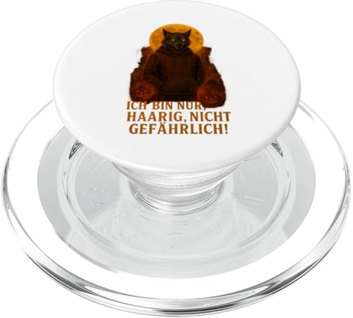 Ich bin nur haarig nicht gefährlich PopSockets PopGrip für MagSafe Ich bin nur haarig nicht gefährlich PopSockets PopGrip für MagSafe von Halloween Designs von C.B.L.