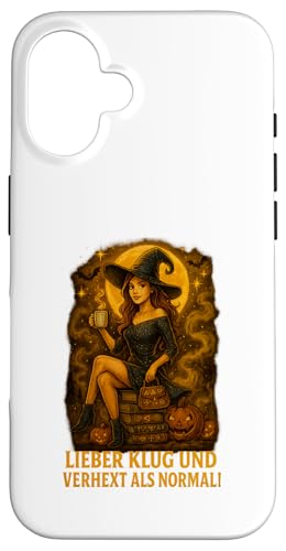 Lieber klug und verhext als normal Hülle für iPhone 16 Lieber klug und verhext als normal Hülle für iPhone 16 von Halloween Designs von C.B.L.