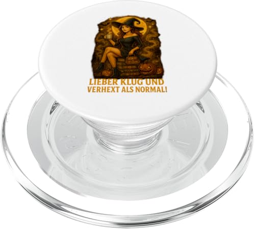 Lieber klug und verhext als normal PopSockets PopGrip für MagSafe von Halloween Designs von C.B.L.