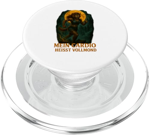 Mein Cardio heißt Vollmond PopSockets PopGrip für MagSafe Mein Cardio heißt Vollmond PopSockets PopGrip für MagSafe von Halloween Designs von C.B.L.