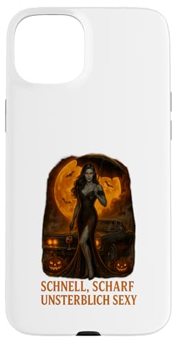 Schnell scharf unsterblich sexy Hülle für iPhone 15 Plus Schnell scharf unsterblich sexy Hülle für iPhone 15 Plus von Halloween Designs von C.B.L.