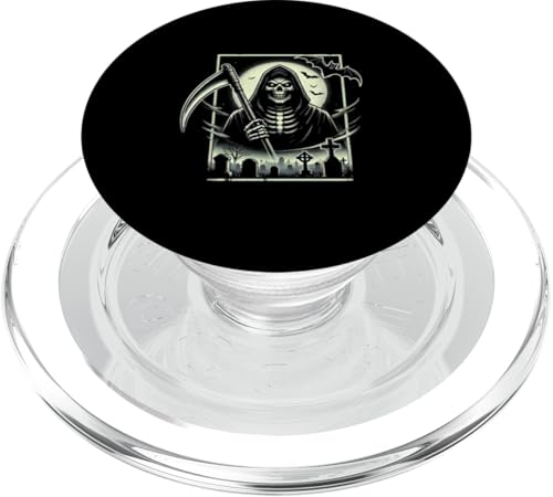 Sensenmann mit Sichel – Gruseliges Halloween Design PopSockets PopGrip für MagSafe von Halloween Designs von C.B.L.