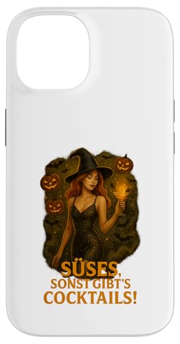 Süßes sonst gibt’s Cocktails Hexen Design Hülle für iPhone 14 Süßes sonst gibt’s Cocktails Hexen Design Hülle für iPhone 14 von Halloween Designs von C.B.L.