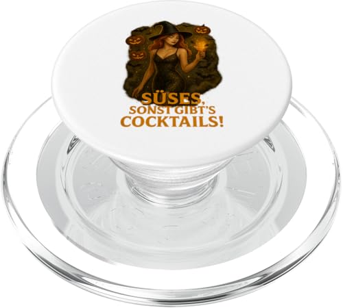 Süßes sonst gibt’s Cocktails Hexen Design PopSockets PopGrip für MagSafe von Halloween Designs von C.B.L.