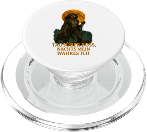 Tagsüber Boss nachts mein wahres Ich PopSockets PopGrip für MagSafe Tagsüber Boss nachts mein wahres Ich PopSockets PopGrip für MagSafe von Halloween Designs von C.B.L.