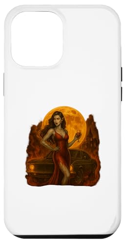 Vollmond Lady mit Stil und Biss Hülle für iPhone 12 Pro Max Vollmond Lady mit Stil und Biss Hülle für iPhone 12 Pro Max von Halloween Designs von C.B.L.