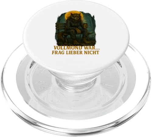 Vollmond war frag lieber nicht PopSockets PopGrip für MagSafe Vollmond war frag lieber nicht PopSockets PopGrip für MagSafe von Halloween Designs von C.B.L.