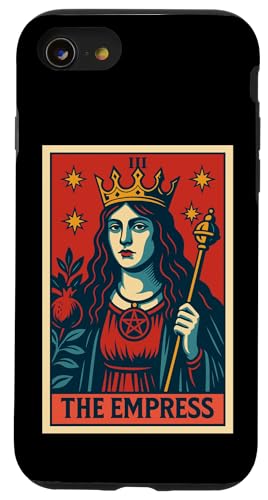 The Empress Tarotkarte Gothic Halloween Sensenmann Okkult Hülle für iPhone SE (2020) / 7 / 8 von Halloween Tarot Garb