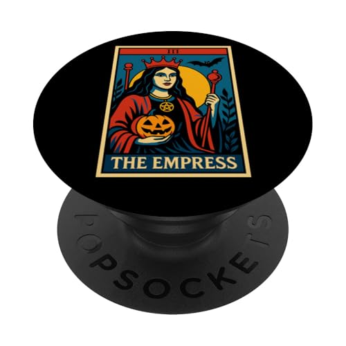 The Empress Tarotkarte Gothic Halloween Sensenmann Okkult PopSockets Klebender PopGrip The Empress Tarotkarte Gothic Halloween Sensenmann Okkult PopSockets Klebender PopGrip von Halloween Tarot Garb